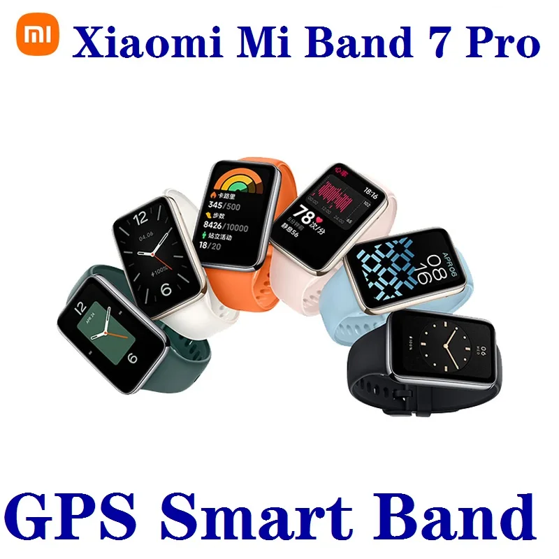 

Xiaomi Mi Band 7 Pro GPS+GLONASS+Galileo Smart Band 1.64 Inch AMOLED Display BLE5.2 Blood Oxygen Fitness Traker 5AMT Waterproof