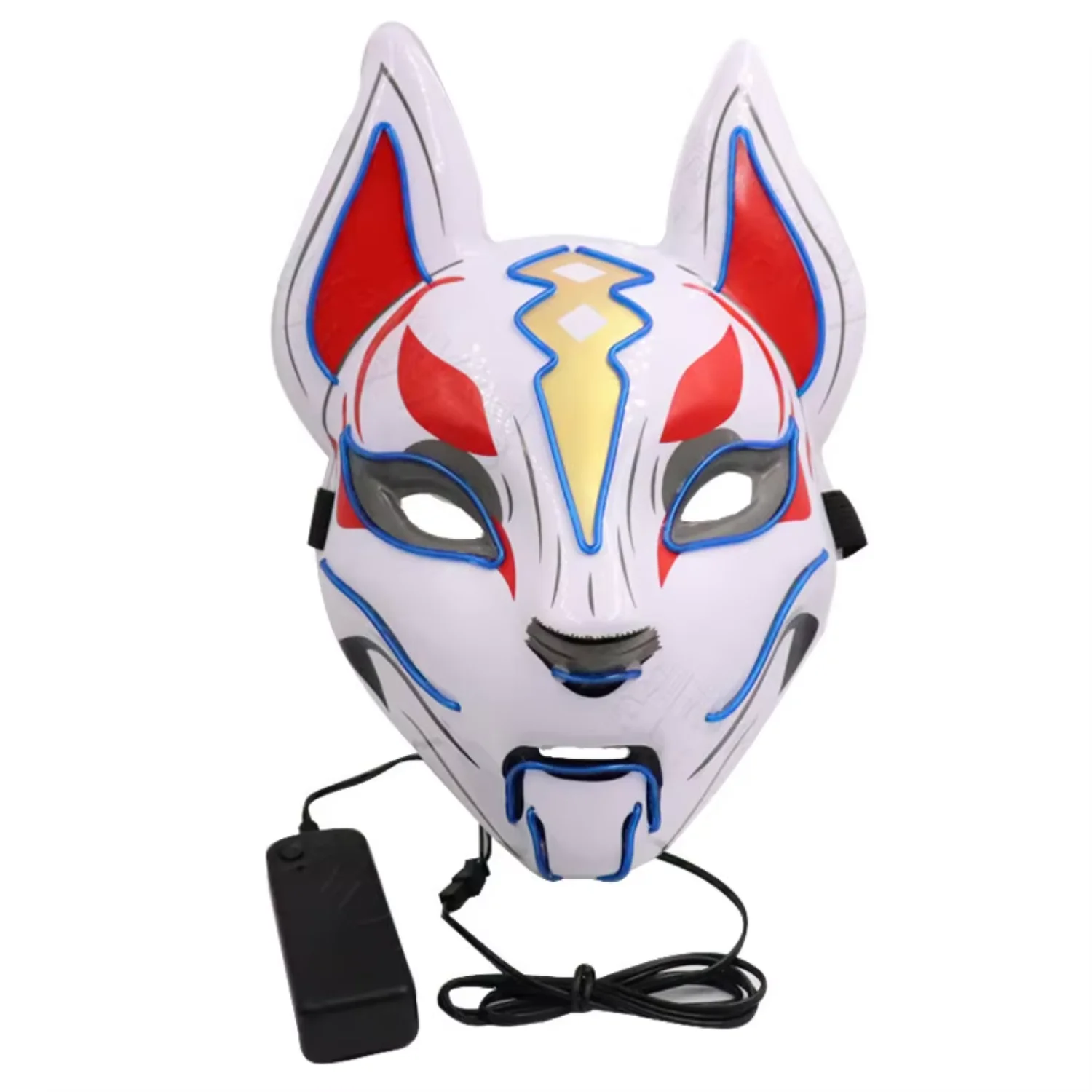 Glowing Purge LED Mask Halloween Cosplay Silk Festival Props
