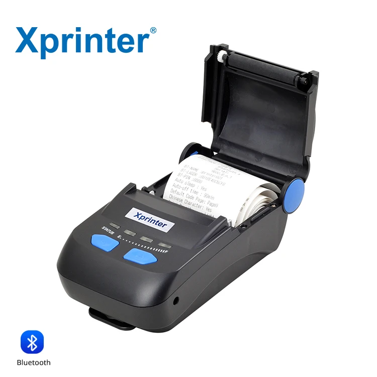 Фото Беспроводной термопринтер Xprinter XP-P300 58 мм, мини-принтер для чеков, портативный, для печати наклеек, с функцией оповещения о нехватке бумаги №4