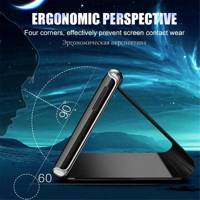Фото Умный зеркальный чехол для Pocox3pro, чехол-книжка с подставкой для xiaomi Poco x 3x3 pro Pocox3 pro pocophone x3pro, оболочка, чехлы, чехлы №3