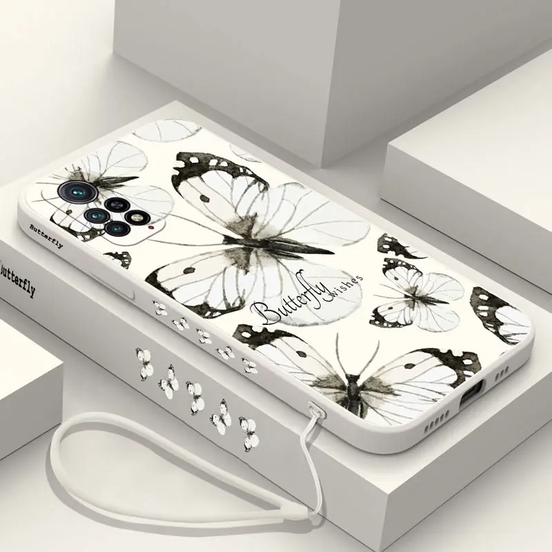 

Garden Butterfly Phone Case For Xiaomi Redmi Note11 11E 11S 10 10A 10X 10S 9C 9 8 7 Pro Plus 10C 9A 9Prime 4G 5G Cover