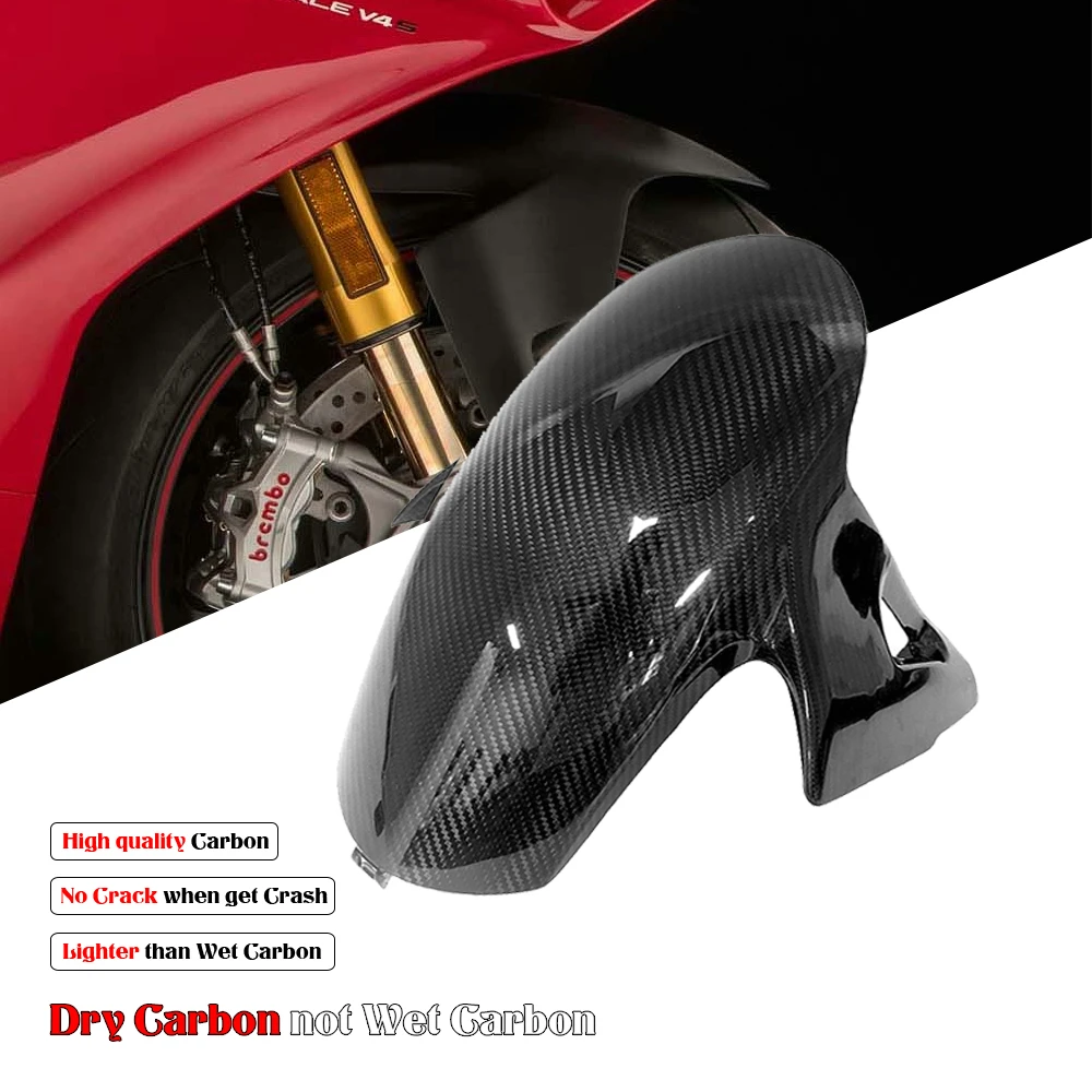 

Carbon Fiber Fairing Front Fender Mud Guard Hugger Cover for Ducati Panigale V4 R/S 2018-2021 Streetfighter V4 2020 Superleggera