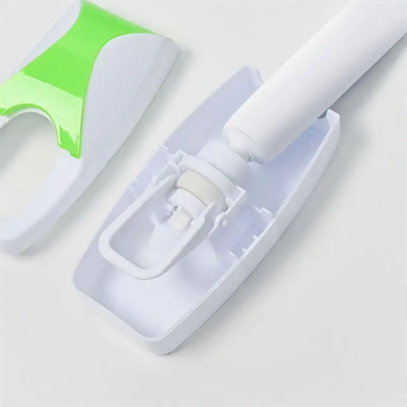 

No Punching Automatic Toothpaste Dispenser Multi-functional Wall-mounted Toothpaste Squeezer Plastic Toothbrush Holder