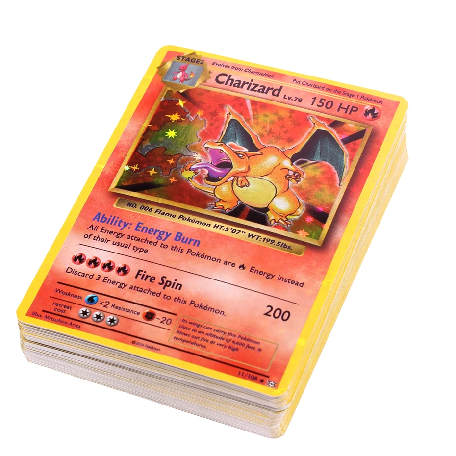 

NEW 1996 Years DIY Pokemon English Flash Cards Vstar GX V VMAX EX MEGA Charizard Ninetales Mewtwo Zapdos Game Collection Cards