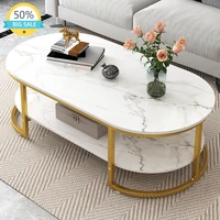 oval marble coffee table living room nordic modern white balcony hallway minimalist center table metal meuble balcony furniture