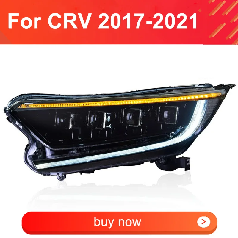 

1 пара, головные фонари для Honda CRV, лампы для передних фар 2017-2021, подключи и работай с динамическими вращающимися передними фарами DRL