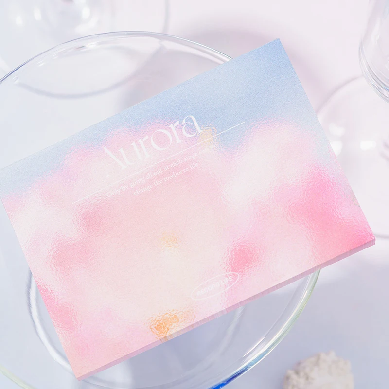 

80 Sheets Fuzzy Flowers Memo Pads Aesthetic Scrapbooking Journaling Decorative Design Paper Planner For School Office Supplies