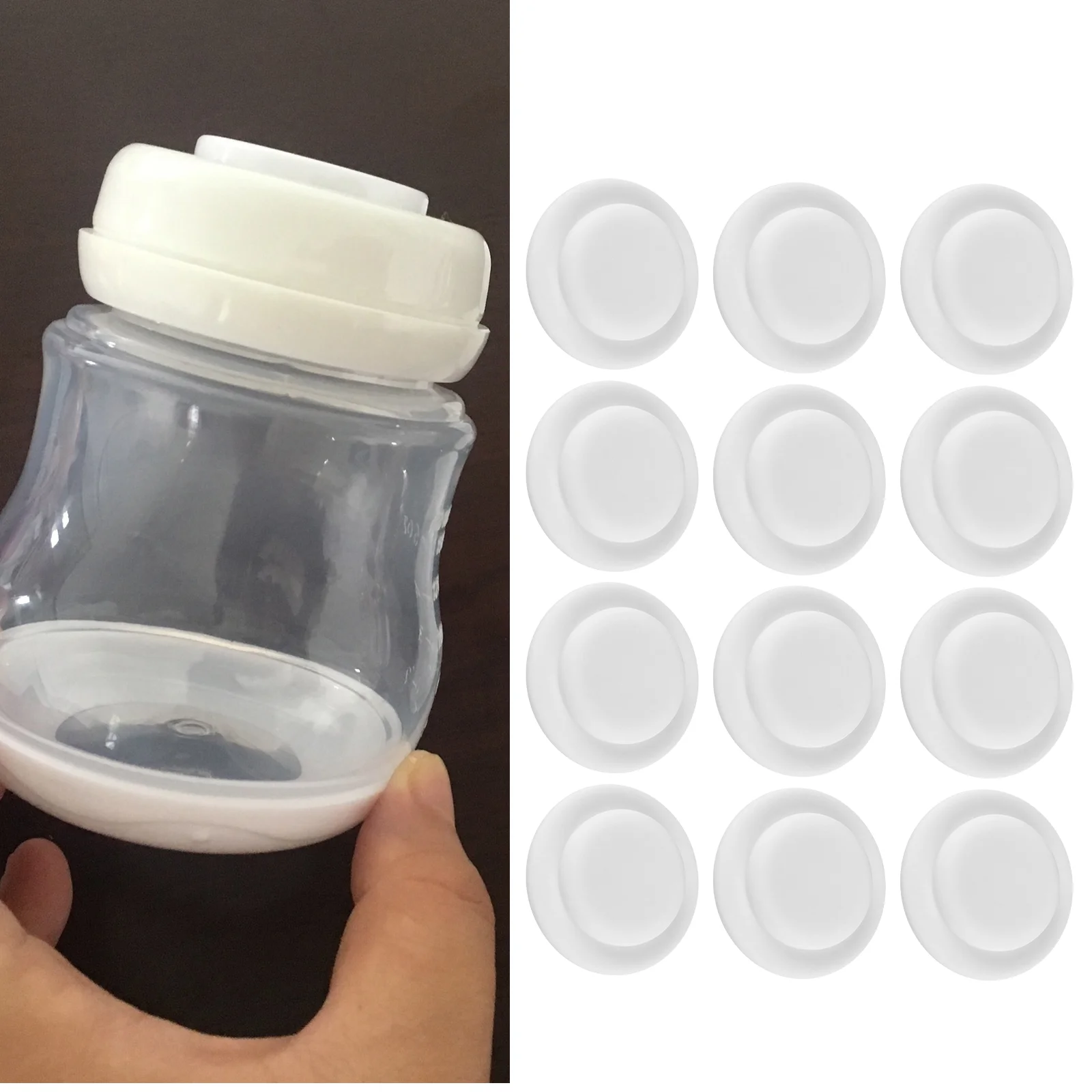 

Герметичные колпачки для бутылок для младенцев, силиконовые крышки, прокладка, диск для детского питания, чашка для хранения молока