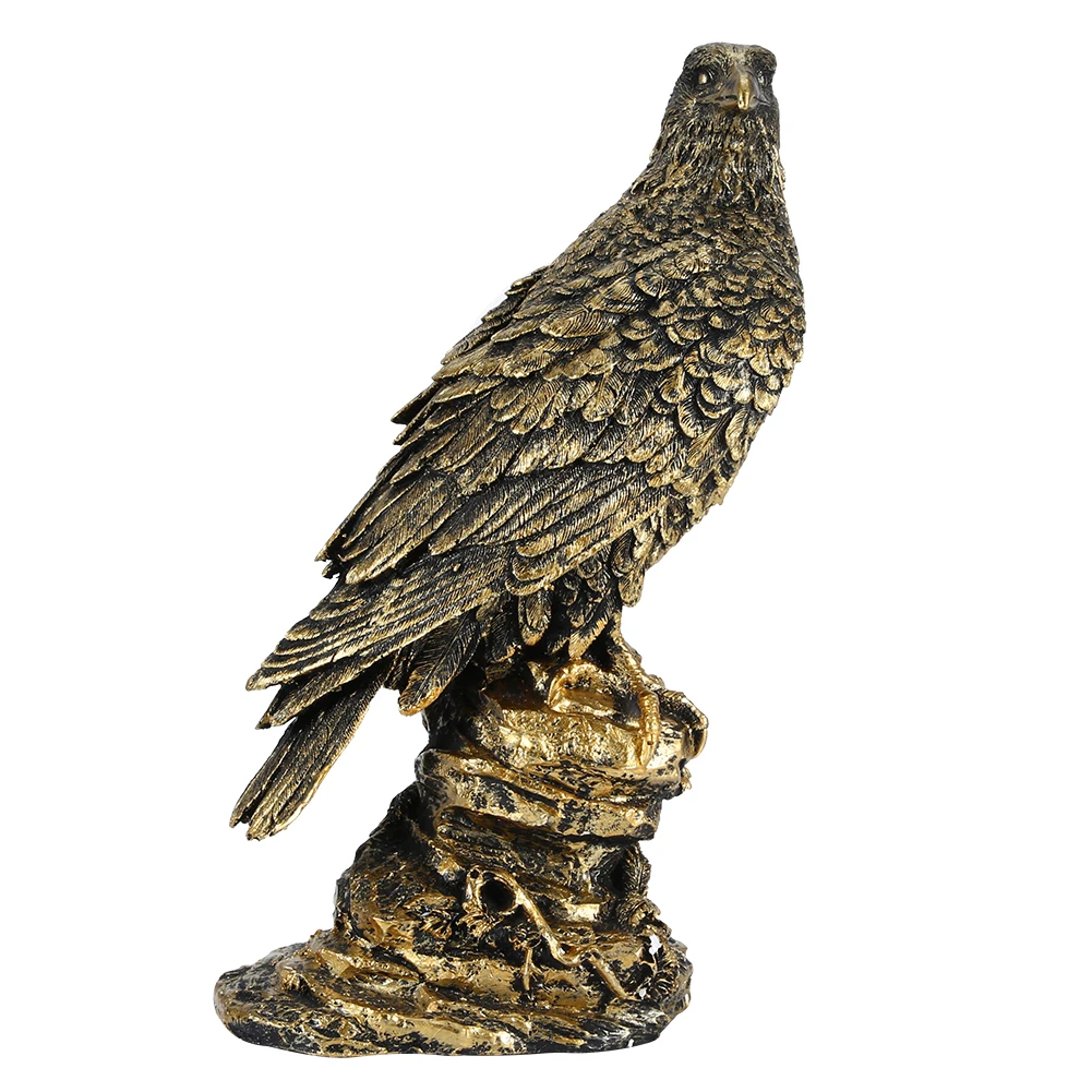

Simulation Eagle Decor Artificial Resin Animal Model Home Garden Decoration Ornament Gift