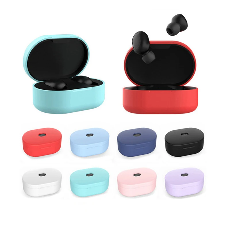 

Hot Sale New Silicone Protective Case Silicone Anti-fall Sleeve Anti-slip Protective Cover Xiaomi Redmi Airdots Headphones