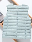 Fitaylor теплый жилет на весну 2022 светильник вес куртки-пуховики ультра светильник зимние светильник Стеганое пальто-пуховик, женский пуховик леди утка