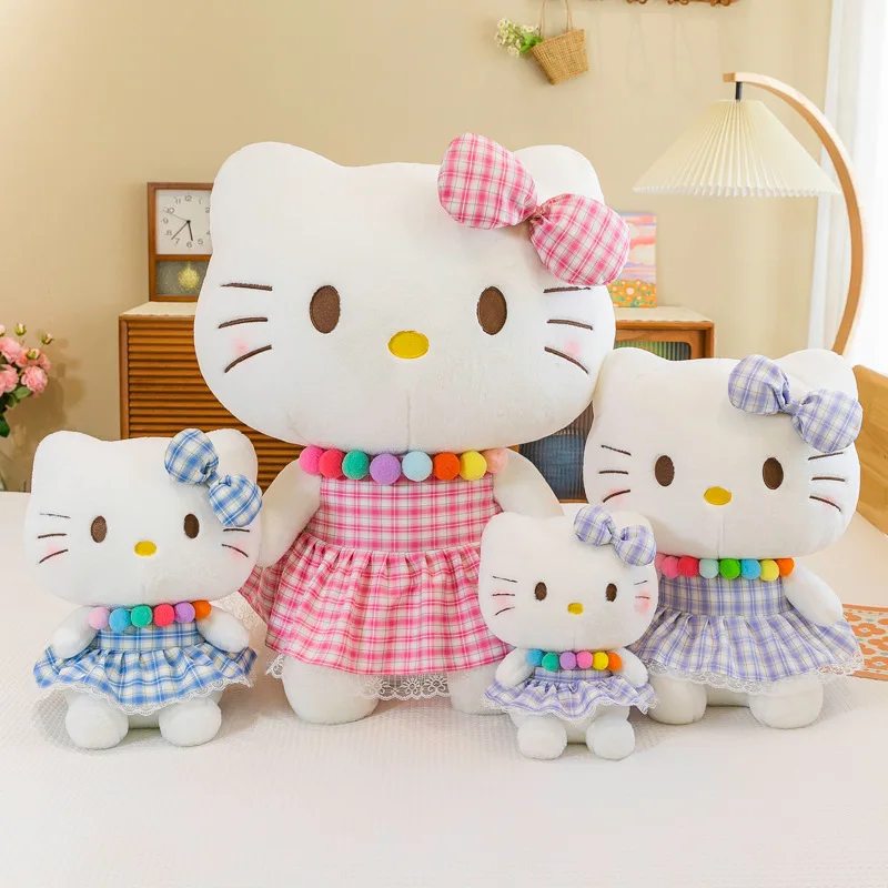 

Sanrio Cute Plush Toy Hello Kitty Anime Cartoon Stuffed Doll Pillow Home Deco Birthday Christmas Gift for Friends