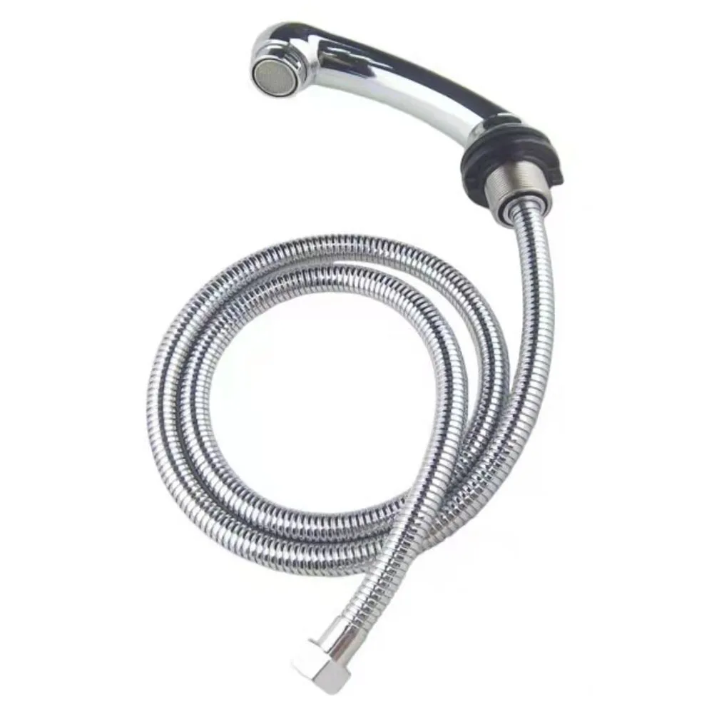 

Hose Nozzle With Hose 137cm (approx.) 1PCS Alloy+ABS Bathrooms Nozzles Shampoo Beds Shampoo Bowls Silver Sinks