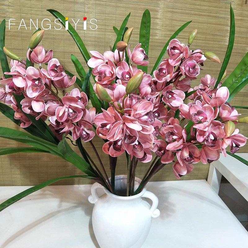 72cm Artificial Flowers simulation 3D15 Huilan Wedding Photography Home Living room office table Decoration  Photographic props