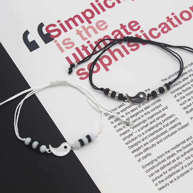 1 Пара подвеска Тай Чи Багуа парный Браслет повязка для волос запястье ювелирные