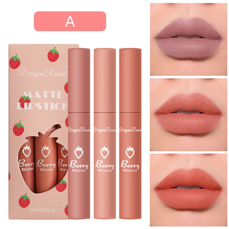 

Lip Gloss Stick Tint Matte Lipstick Lippenstift Set De Labiales Tintas Para Labios Lipgloss Ruj Pintalabios Mate Larga Duracion