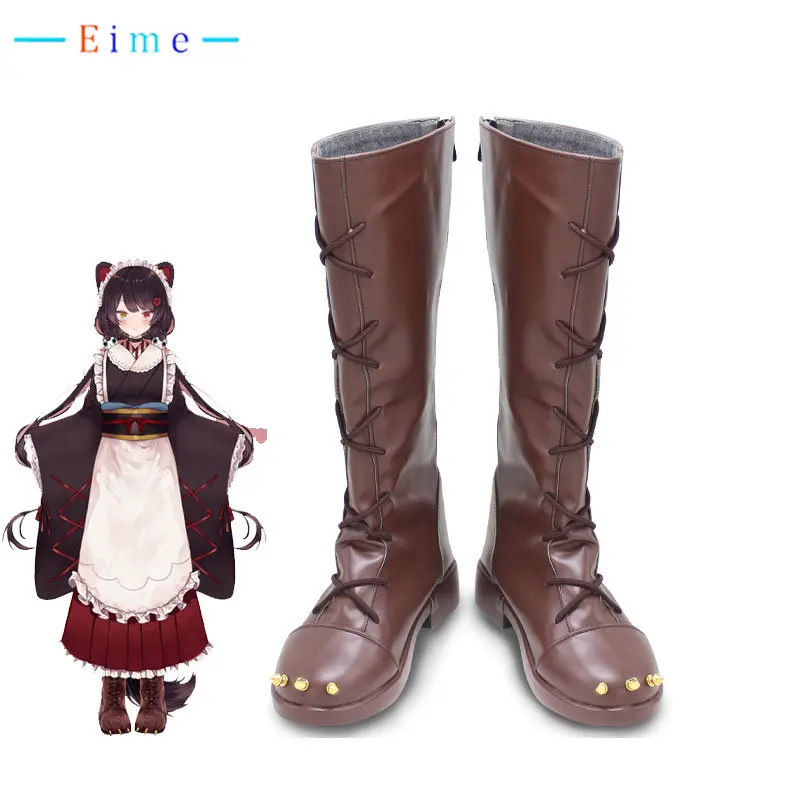 

Inui Toko Cosplay Shoes Vtuber Cosplay Props PU Leather Shoes Halloween Boots Vtuber Cosplay Props Custom Made