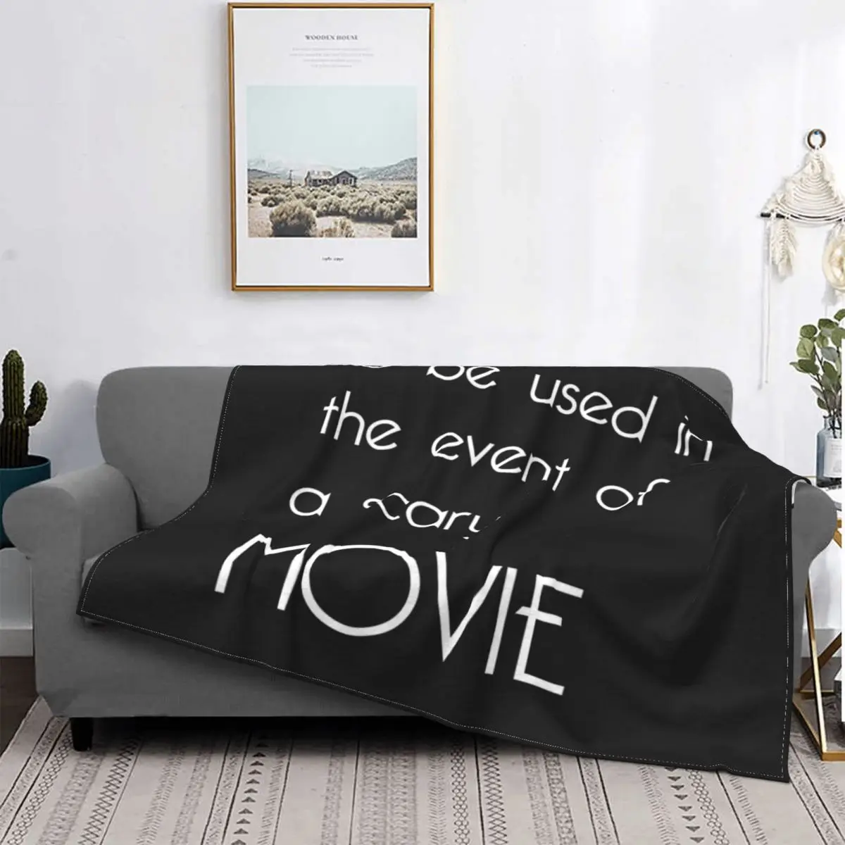 

Manta de cojin de film de miedo, colcha de cama a cuadros, manta double, colcha para camas