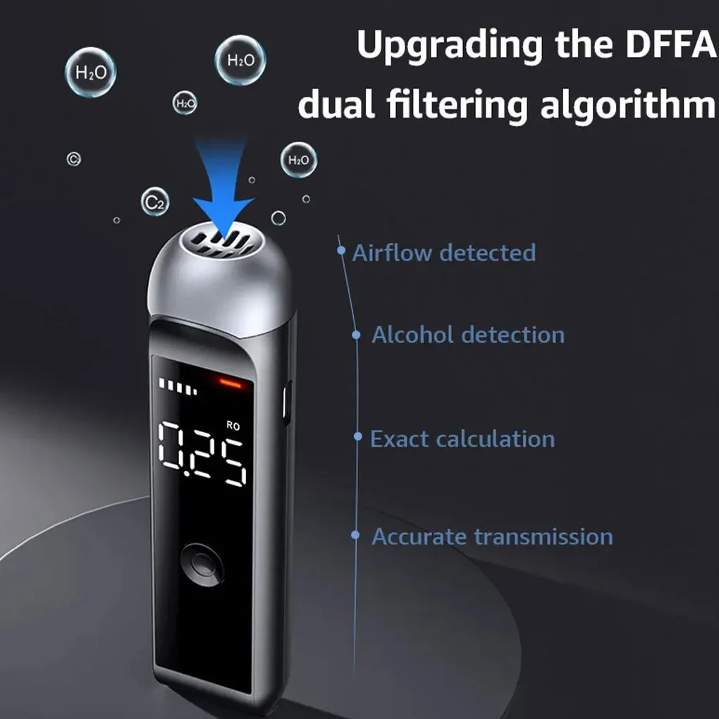 Автоматический алкогольный тестер профессиональный алкотестер перезаряжаемый