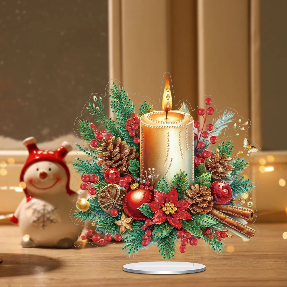 Акриловые рождественские тематические настольные алмазные художественные