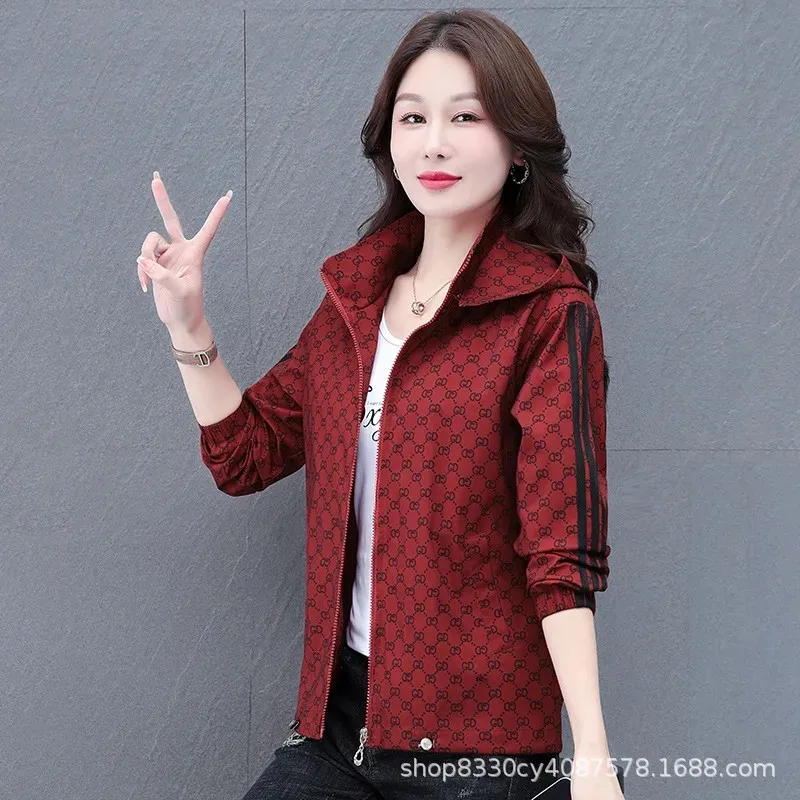 Стильная повседневная универсальная верхняя куртка для женщин весенне-осенняя