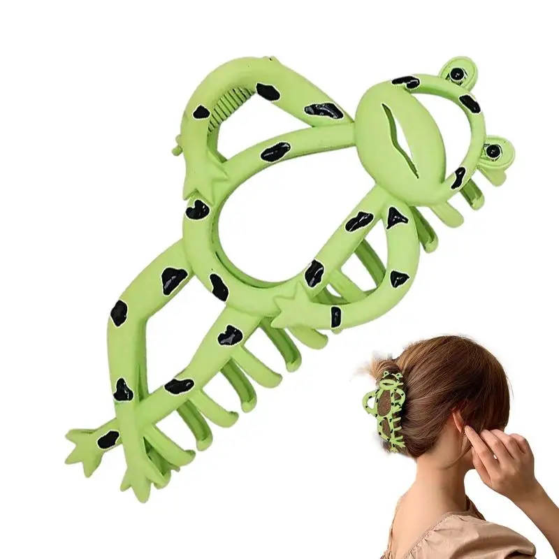 

Hairpin Clips Frog Shape Jaw Clamps Hair Strong Hold Grips Accessories For Thin Thick Curly Hair Portable Claw Hair Clips