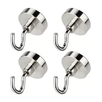 heavy duty hook strong neodymium magnets hook for home kitchen workplaceetc hold up to 80pounds pack of 4