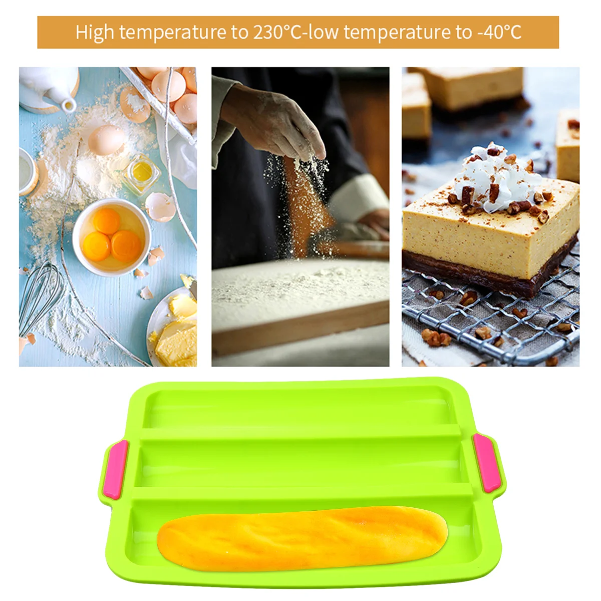 

Silicone Molds Chocolate Silicone Baking Cups Jelly Bread Form Pan Non Stick Bakery Trays Silicone Bread Mould Mini Pan