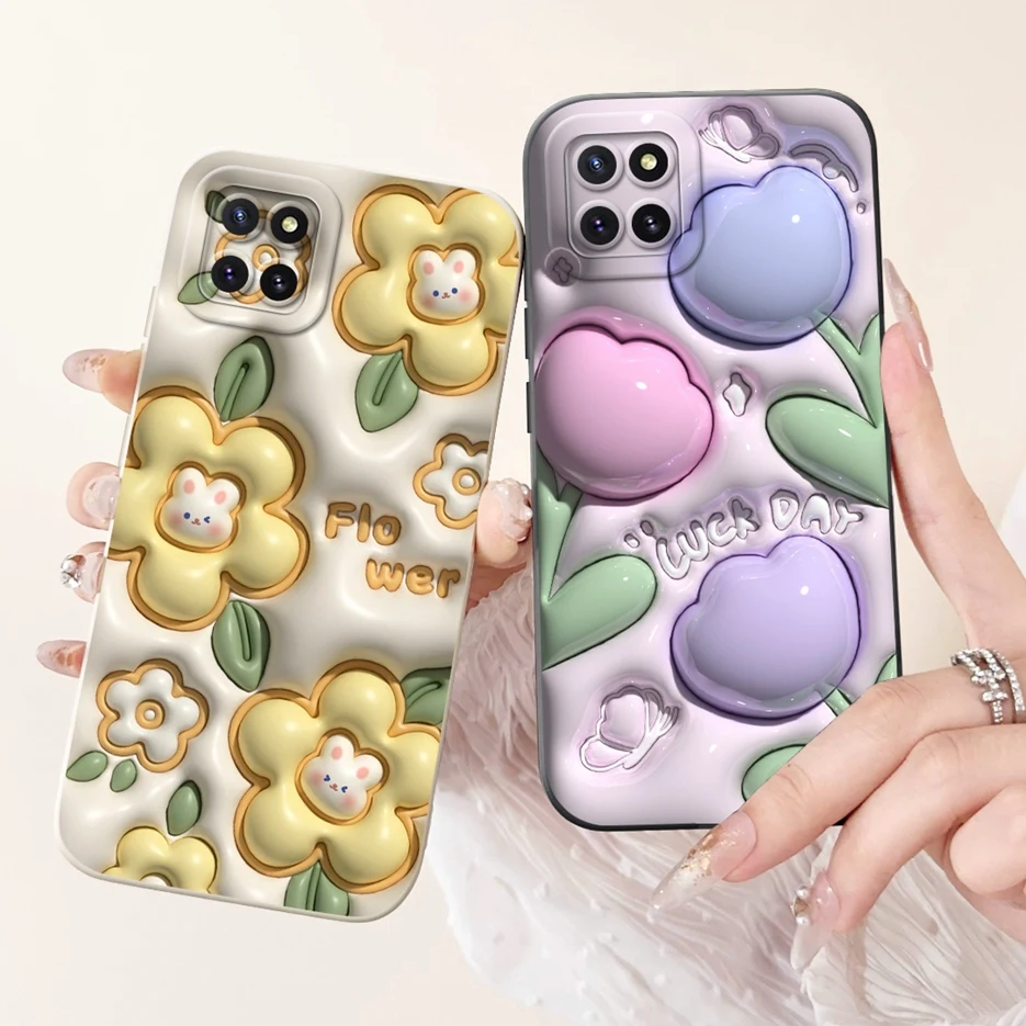 Чехол для Samsung Galaxy Note 10 Lite Женский Стильный чехол яркой расцветки мягкий телефона