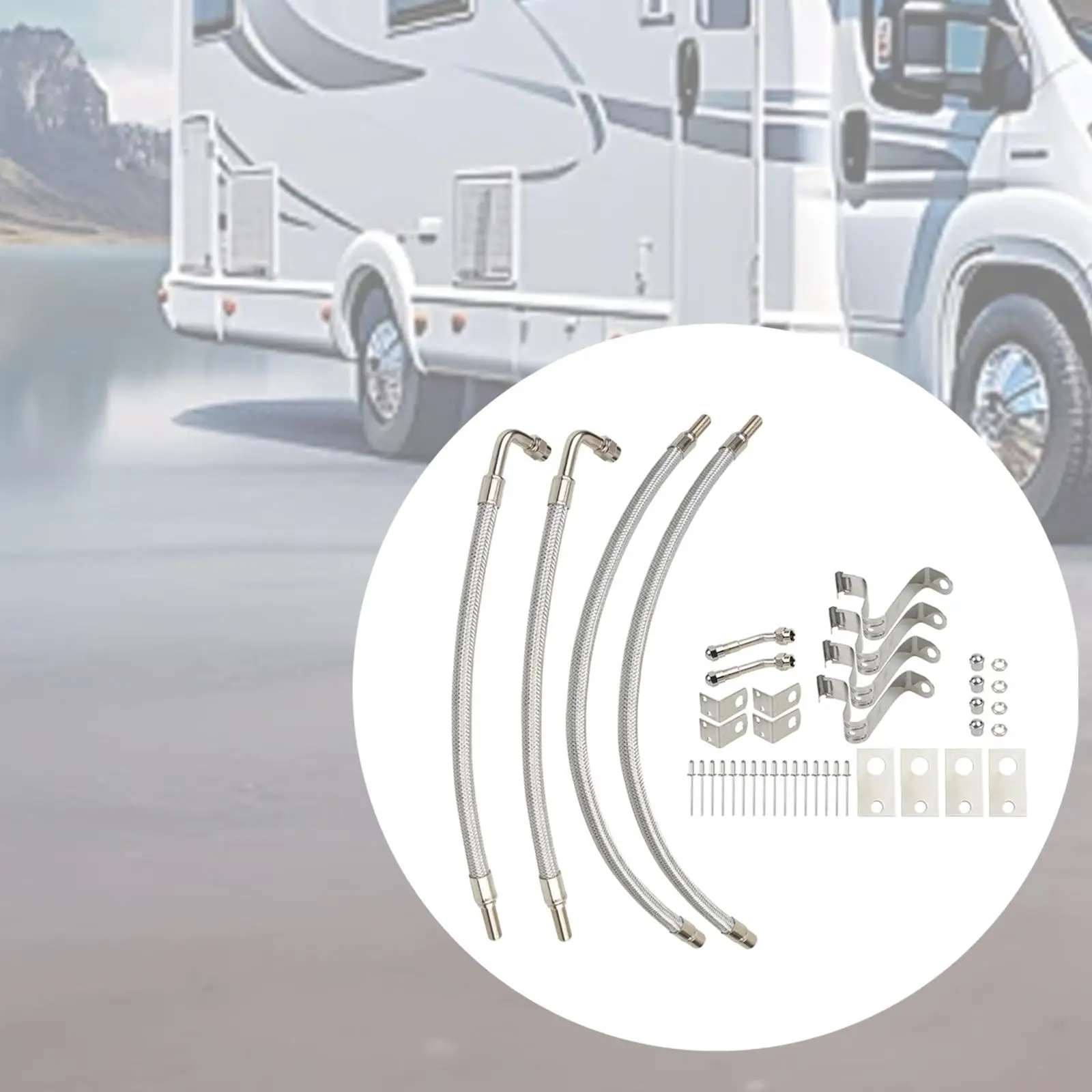 Универсальный комплект удлинителей стержня двойного клапана металлический для