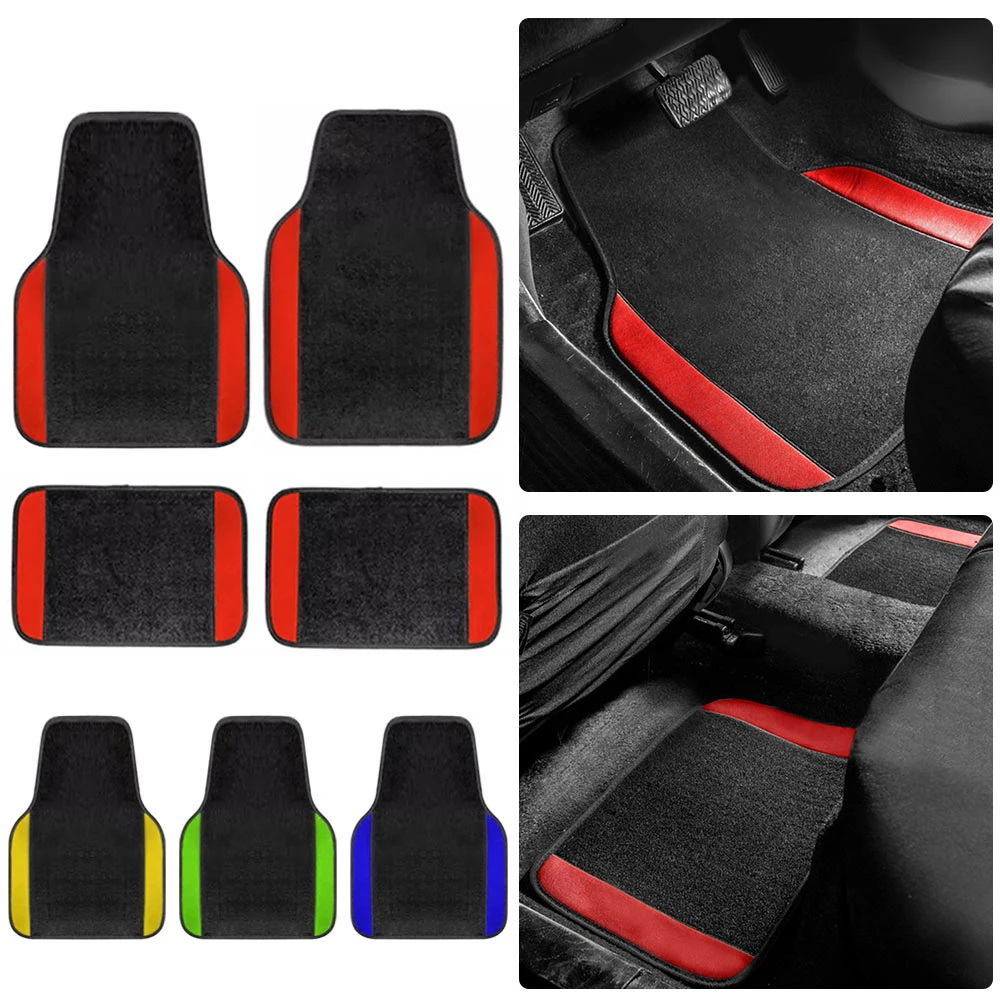 4PCS Universal Car Floor Mats For CADILLAC SRX Ⅰ XT5 CTS STS DTS  Auto Foot Pads Floor Liners Car Styling Accessories Covers