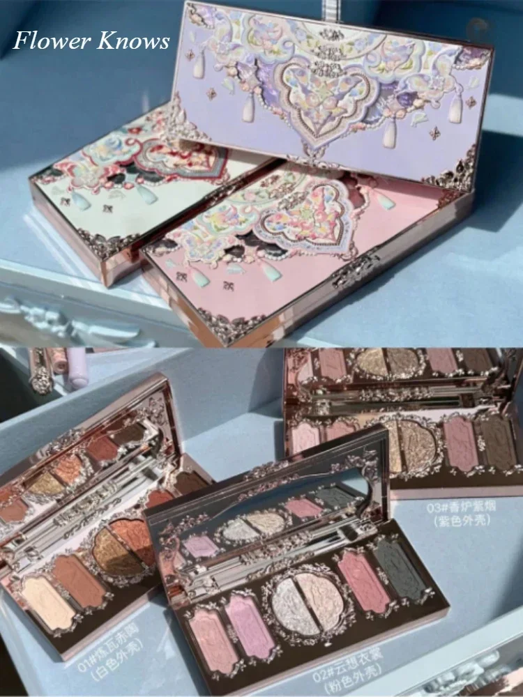 Палитра матовых теней для век 6 цветов