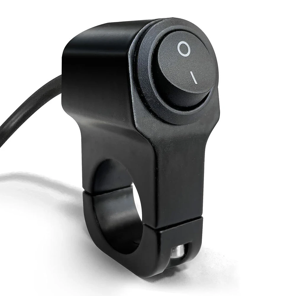 Выключатель для мотоциклетной фары на руль, водонепроницаемый переключатель из алюминиевого сплава для противотуманных фар, 12 В, 22 мм Scoote