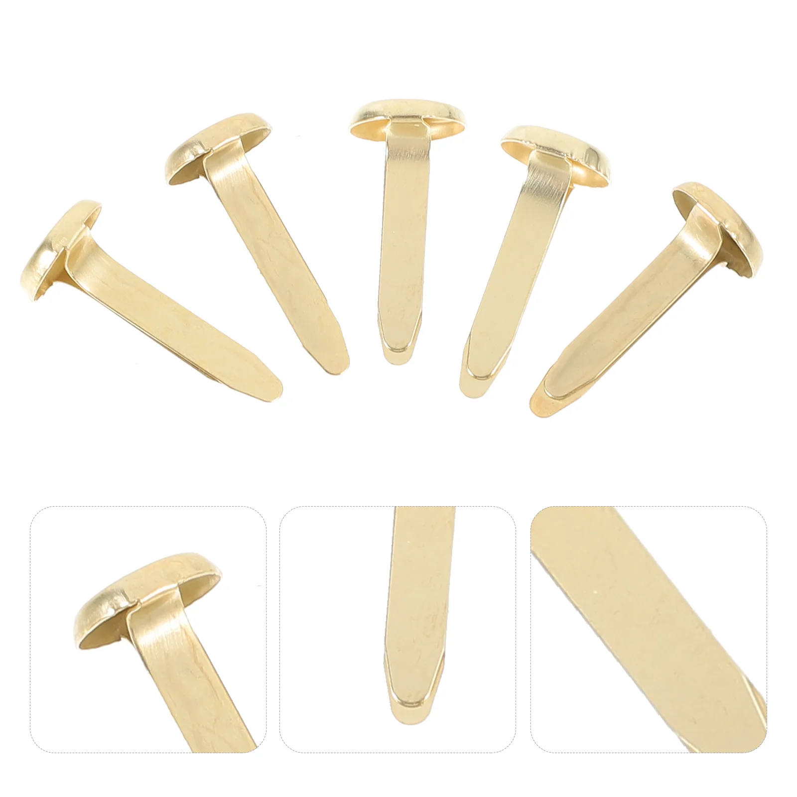 100 шт. застежки с круглыми головками двойные гвозди маленькие для ручной работы