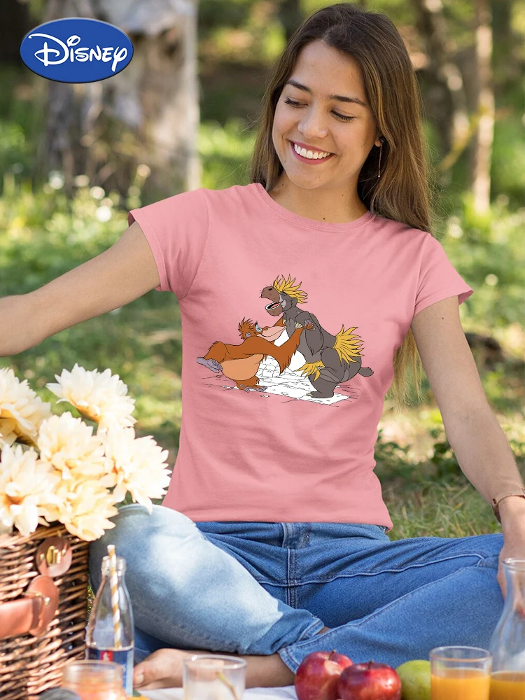 

The Jungle Book T-Shirt Dancing Graphic Womens Clothing 2022 New Oversize T Shirts Hipster Disney Vintage Harajuku Free Shipping