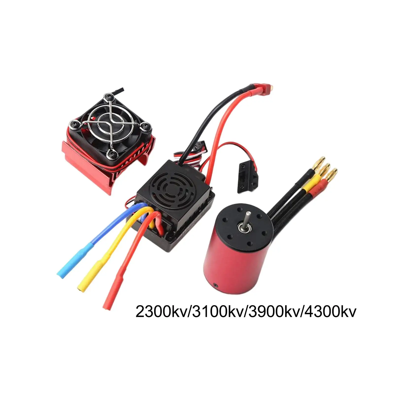 

Brushless Motor with 60A ESC Bulid in 5.8V/3A Bec for 1/10 RC Car Crawler