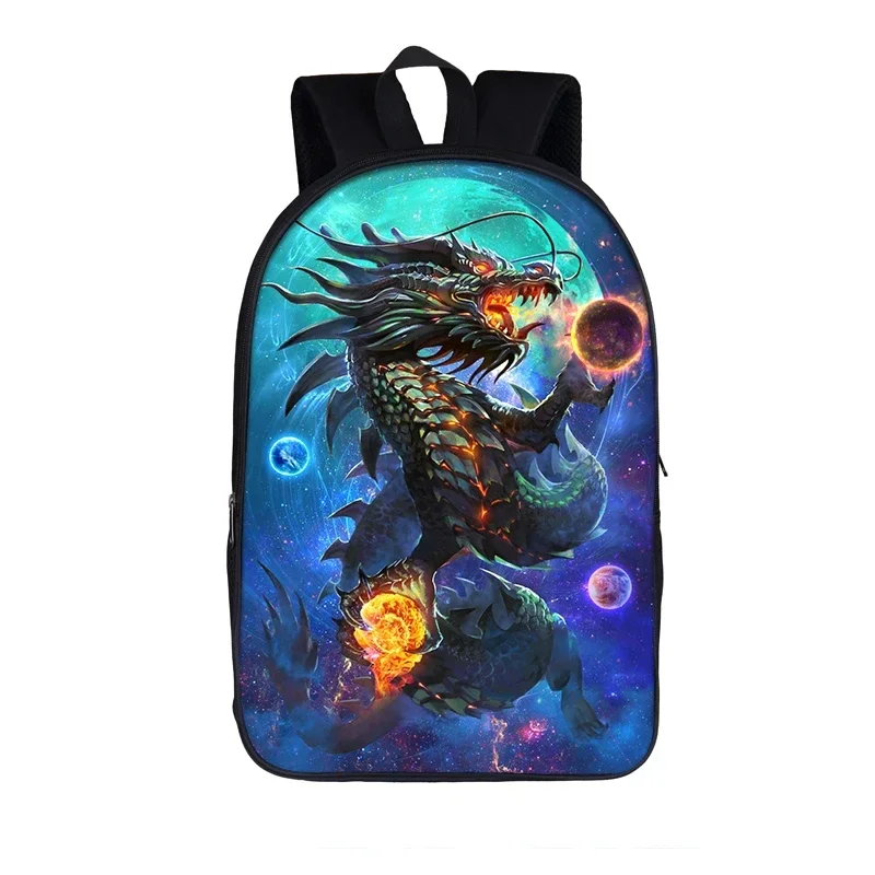 Модный рюкзак с китайским драконом для женщин и мужчин дорожные сумки детские
