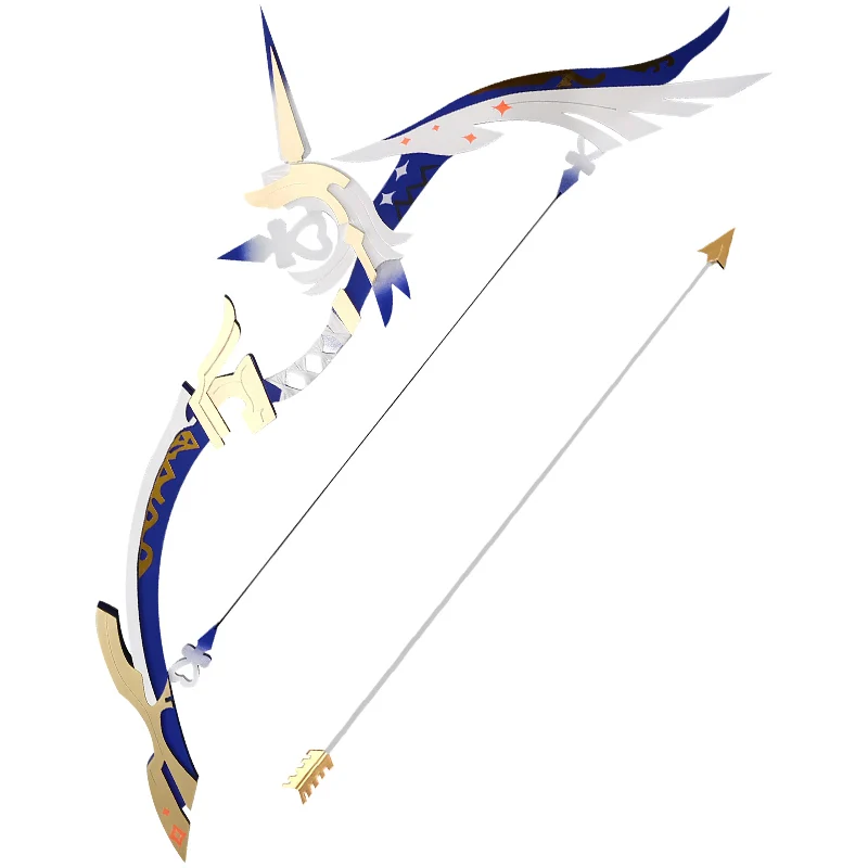 Game Genshin Impact Anime Ganyu Amos Bow Cosplay Props Weapon Cosplay Accessories Fischl Five-star Weapon Bow and Arrow Model images - 6