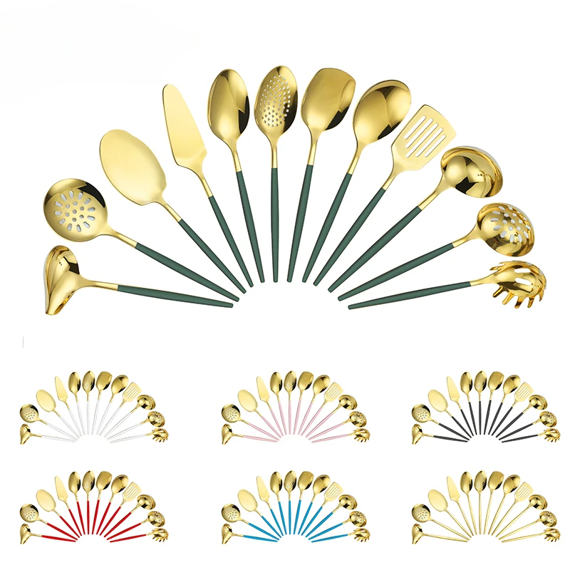 

Home and Kitchen Accessories 12Pcs Kitchen Utensils Stainless Steel Cooking Utensils Set