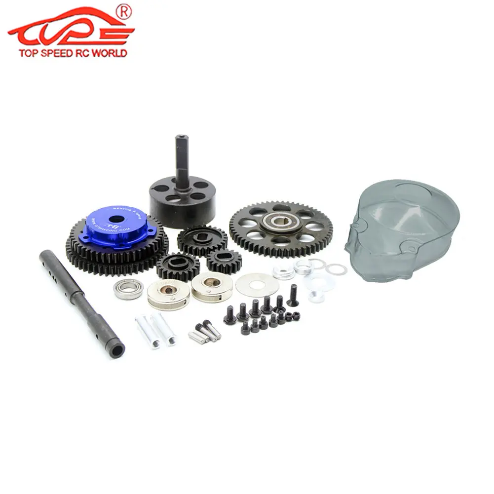 

Upgrade 3 Speed Transmission Gear with Plastic Gears Cover Kit for 1/5 GTB Racing Rc Car HPI ROFUN ROVAN KM BAJA 5B 5T 5SC Parts