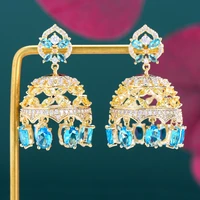 godki high quality luxury original design cute cz ball drop earrings womens wedding banquet daily fashion jewelry accessories