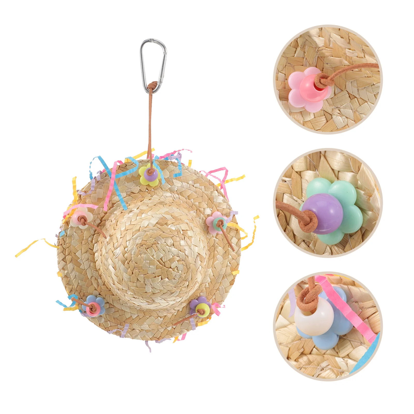 

Parrot Chewing Toy Delicate Bird Cage Hanging Natural Toys DIY Parakeet Pet Plaything Supplies Interesting Small