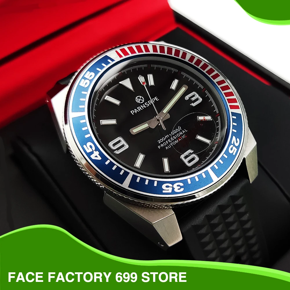 

Роскошные модные часы PARNSRPE 42 мм NH35A механизм автоматические механические часы водонепроницаемый стальной чехол сапфировое стекло