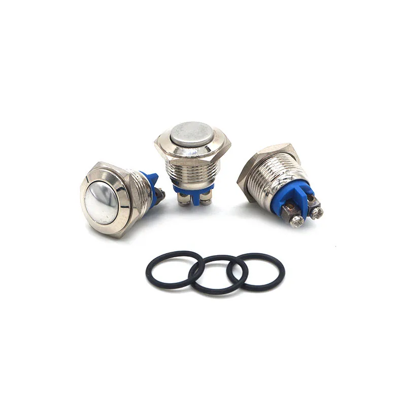 

Free ship 16mm Starter Switch Boat Horn Momentary Steel Metal Push Button Switches