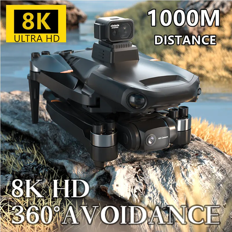 

RC Drone 8K Profesjonalne 5G WIFI GPS Adjustable Camera Kamera HD 1000M FPV Dron 3-osiowy Gimbal Anti-shake Składany Quadcopter