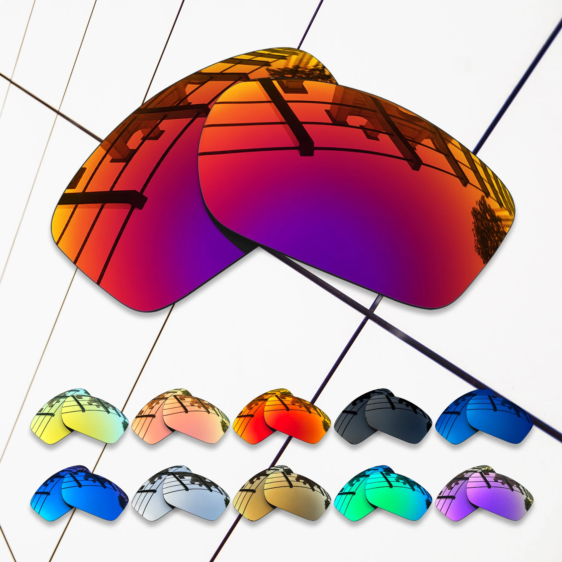 Wholesale E.O.S Polarized Replacement Lenses for Oakley Crosshair SI Ballistic OO4069 Sunglasses - Varieties Colors