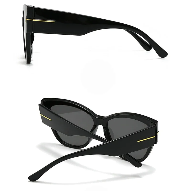 Очки солнцезащитные женские в стиле кошачий глаз пикантные винтажные Роскошные