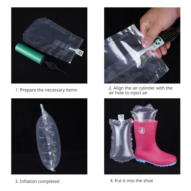 Набор из 100 круглых антидеформационных сумок для обуви