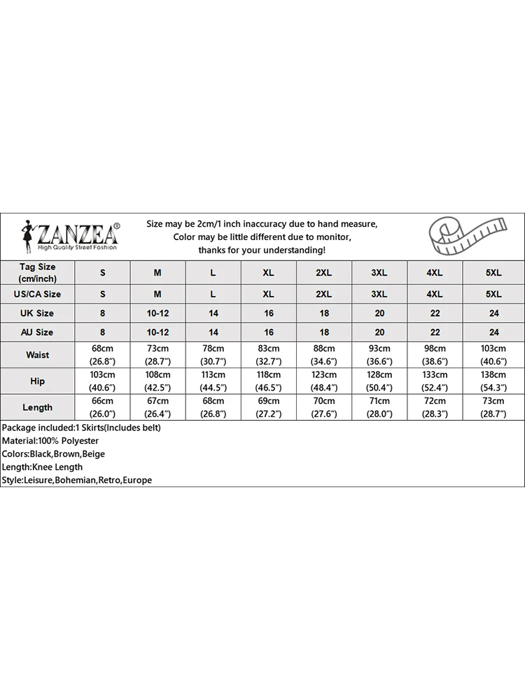 ZANZEA/2024 летние юбки до колена на пуговицах элегантные женские модные короткие с