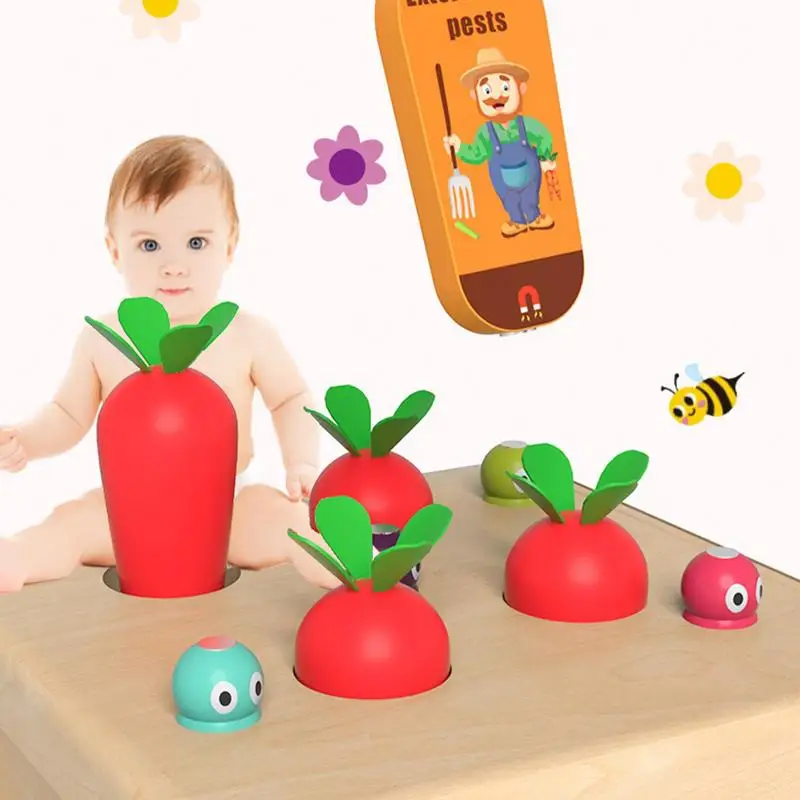 

Kids Cube Toy Wooden Kids Activity Cube With Shape Sorting Letter Recognition And Carrot Harvesting Educational Preschool